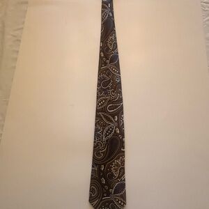 Geoffrey Beene Brown Paisley Tie